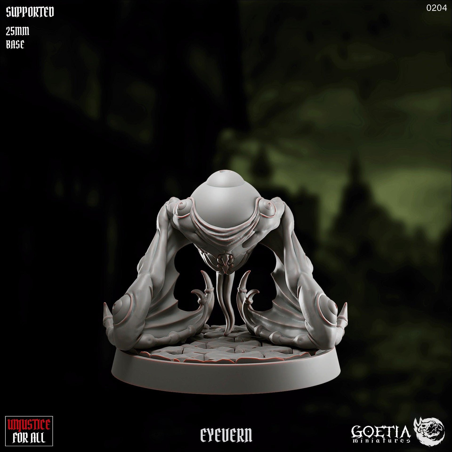 Eyevern, Bat Alien - Goetia Miniatures | 28mm and 32mm | Wargaming | DnD | Tabletop Roleplaying