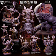 Unjustice for All, Corrupted Justice Adventure - Goetia Miniatures | 28mm and 32mm | Wargaming | DnD | Tabletop Roleplaying