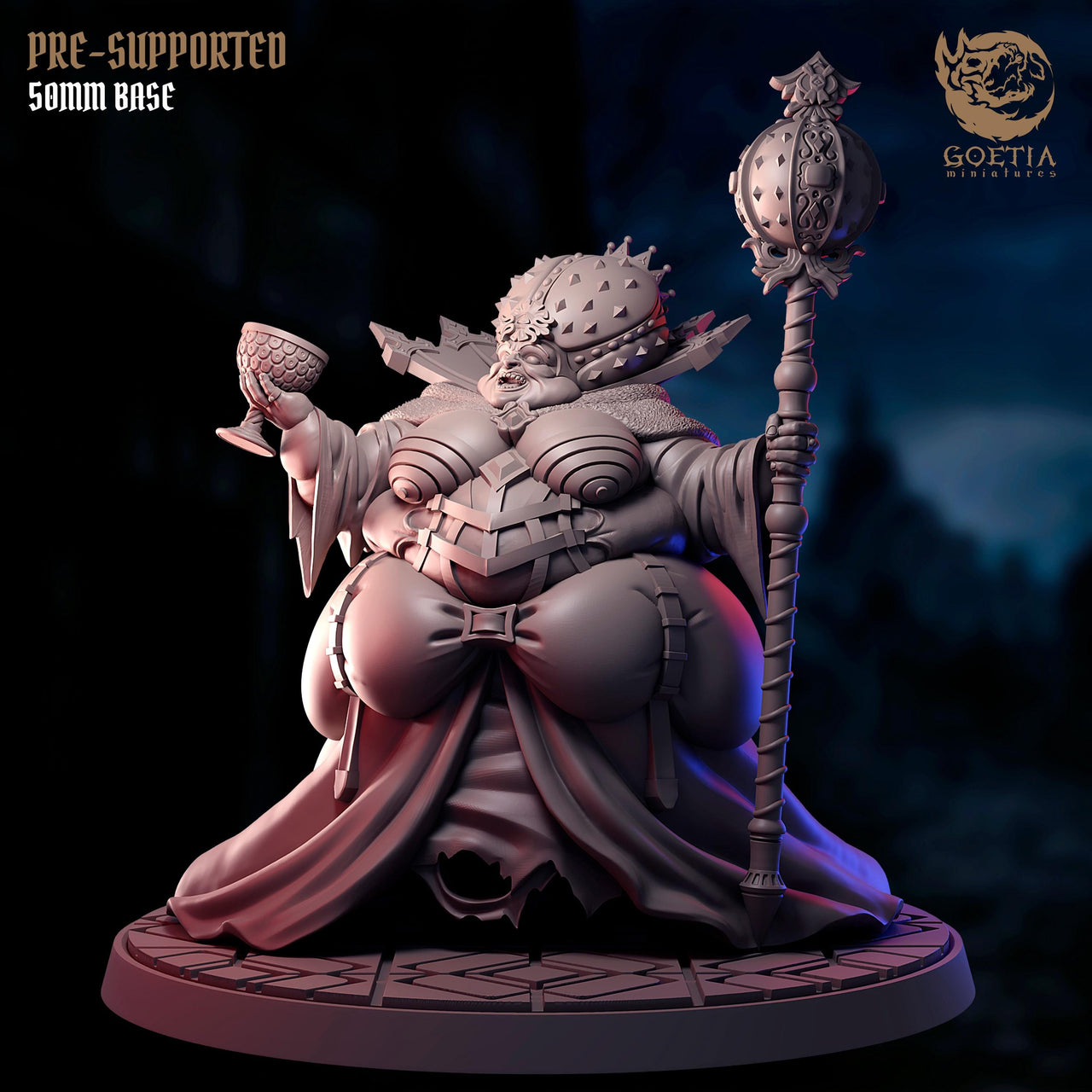 Queen Azalia of Caleberg, Evil Noble - Goetia Miniatures | 28mm and 32mm | Wargaming | DnD | Tabletop Roleplaying