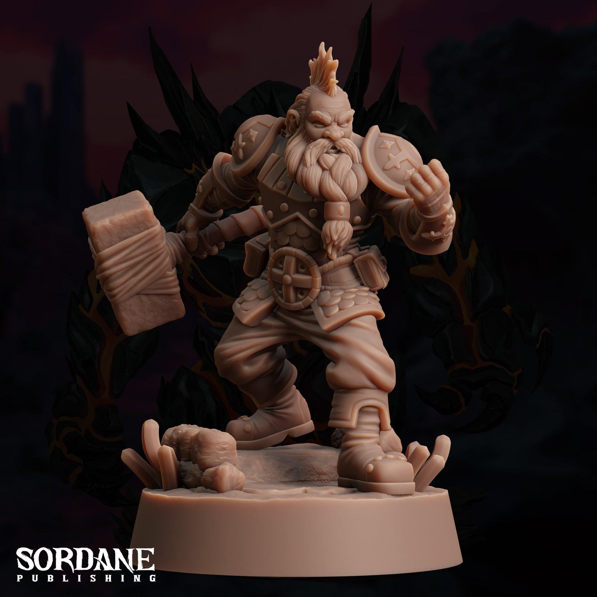 Astrar Dwarf Sky Fighter- Sordane Publishing | 28mm and 32mm | Wargaming | DnD | Tabletop Roleplaying
