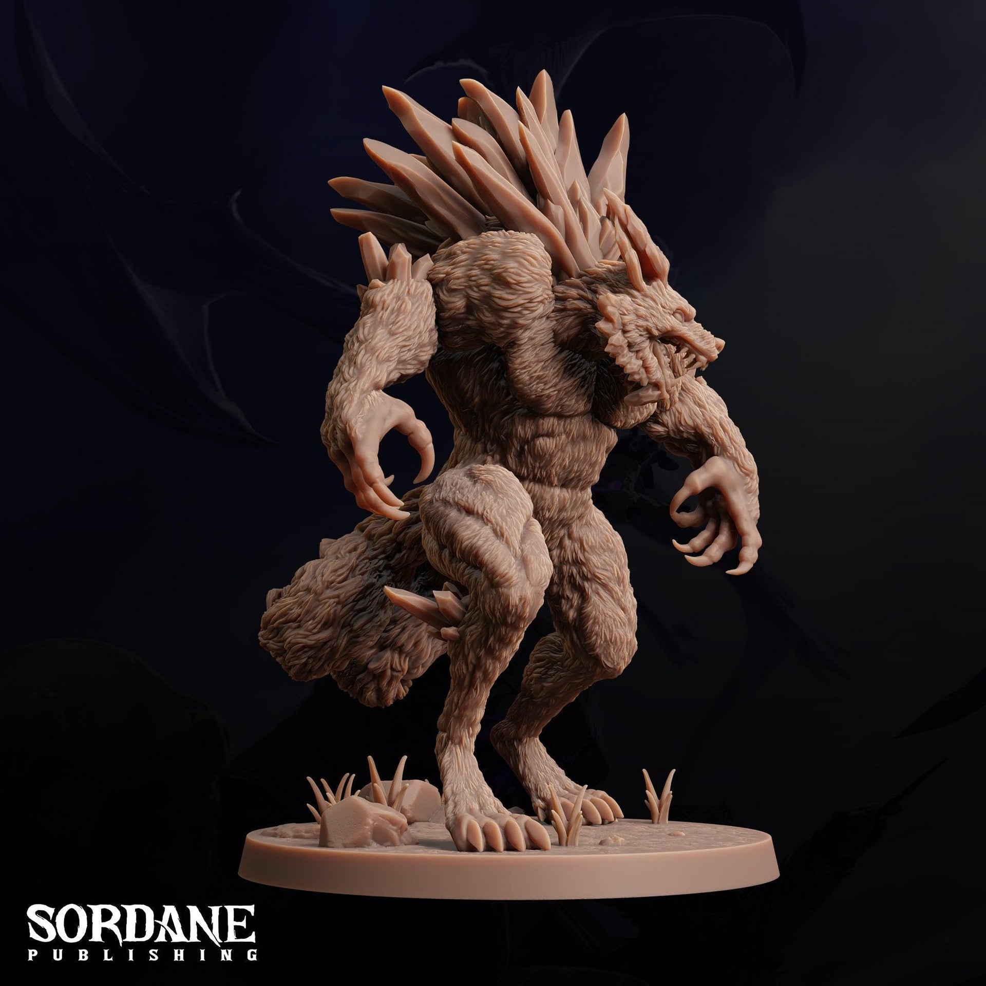 Icethorn Varghast. Icy Werewolf - Sordane Publishing | 28mm and 32mm | Wargaming | DnD | Tabletop Roleplaying