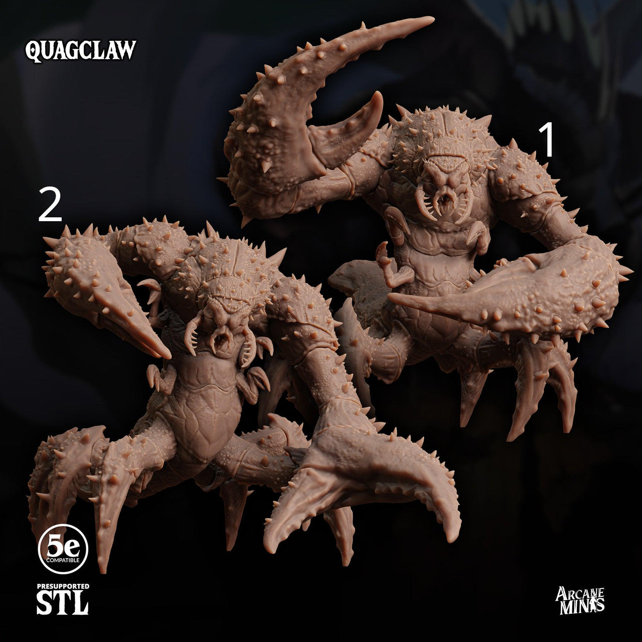Quagclaw. Giant Crab Monster - Sordane Publishing | 28mm and 32mm | Wargaming | DnD | Tabletop Roleplaying