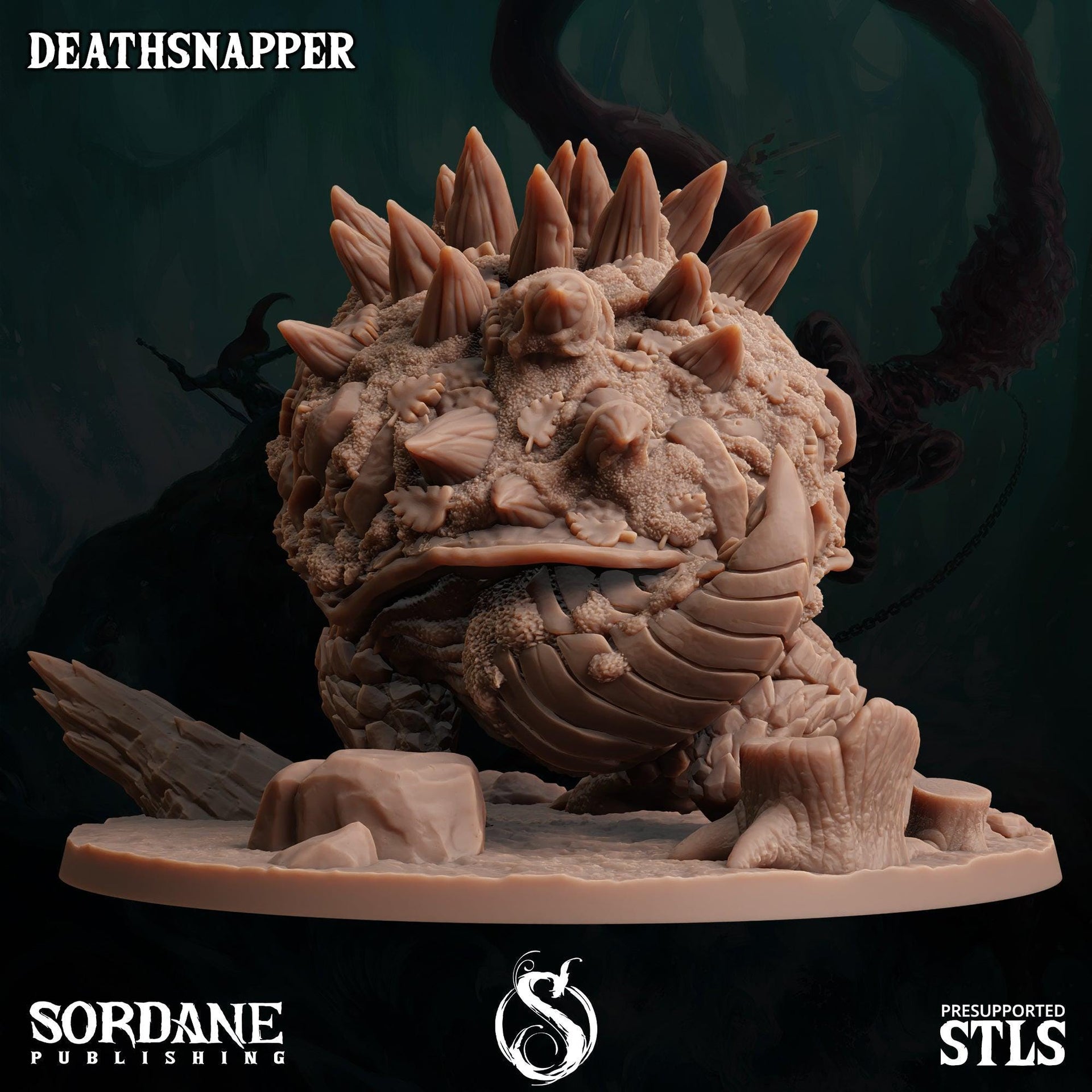 Deathsnapper, Giant Snapping Turtle Monster - Sordane Publishing | 28mm and 32mm | Wargaming | DnD | Tabletop Roleplaying