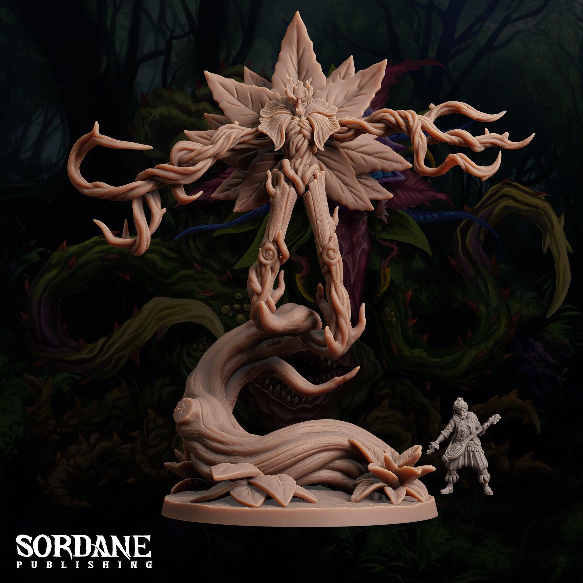 Errocerus Woodkeeper, Giant Plantfolk Guardian - Sordane Publishing | 28mm and 32mm | Wargaming | DnD | Tabletop Roleplaying