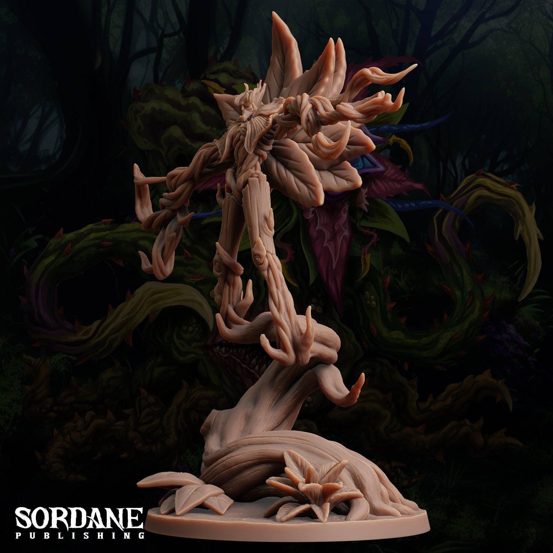 Errocerus Woodkeeper, Giant Plantfolk Guardian - Sordane Publishing | 28mm and 32mm | Wargaming | DnD | Tabletop Roleplaying