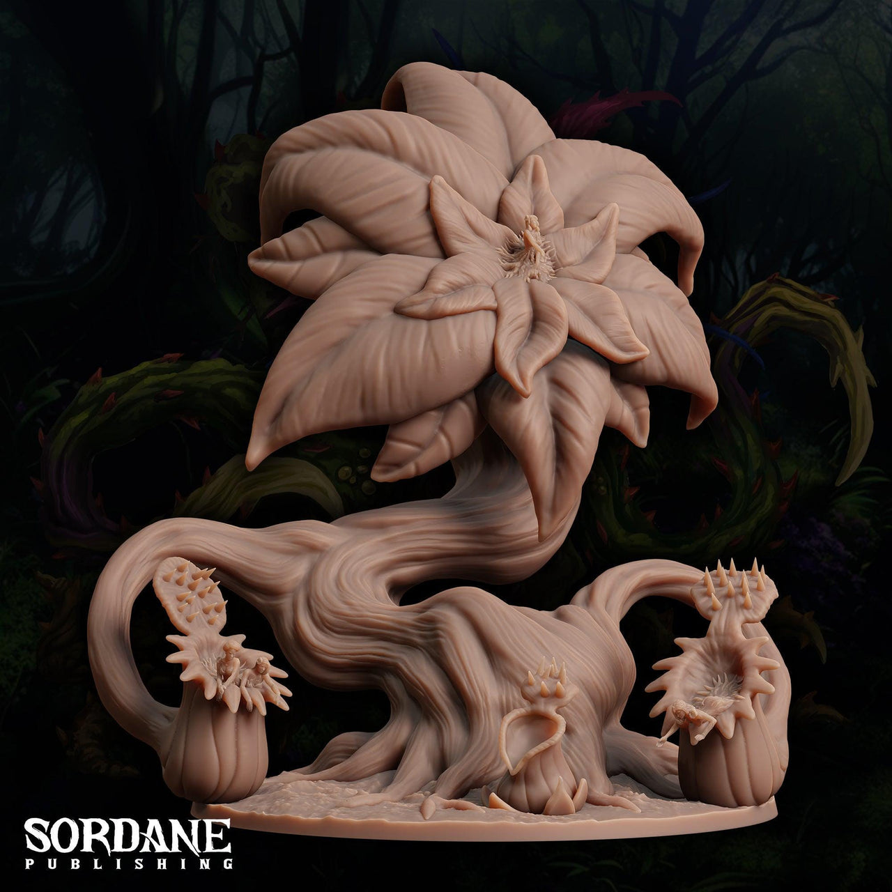 Lophilure Anglerplant. Giant Pitcher Plant Monster - Sordane Publishing | 28mm and 32mm | Wargaming | DnD | Tabletop Roleplaying