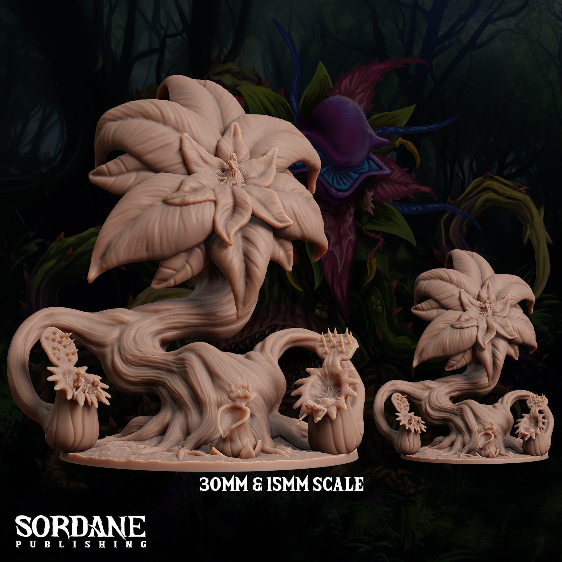 Lophilure Anglerplant. Giant Pitcher Plant Monster - Sordane Publishing | 28mm and 32mm | Wargaming | DnD | Tabletop Roleplaying