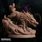 Fellthorn Stalkerr. Spiky Giant Wolf - Sordane Publishing | 28mm and 32mm | Wargaming | DnD | Tabletop Roleplaying