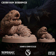 Churn Maw Burrower, Giant Desert Worm - Sordane Publishing | 28mm and 32mm | Wargaming | DnD | Tabletop Roleplaying