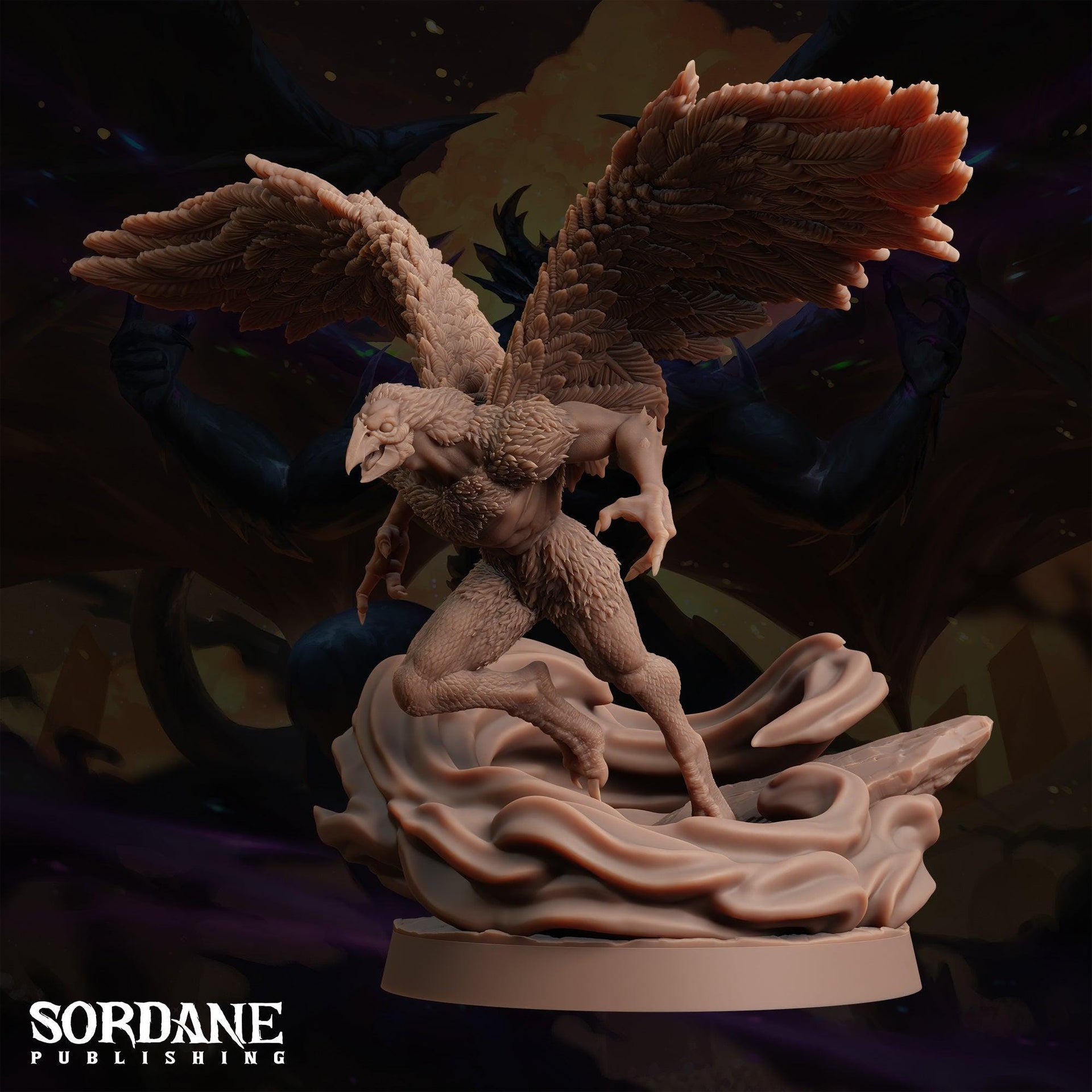Cruorhawk, Vulture Demon - Sordane Publishing | 28mm and 32mm | Wargaming | DnD | Tabletop Roleplaying