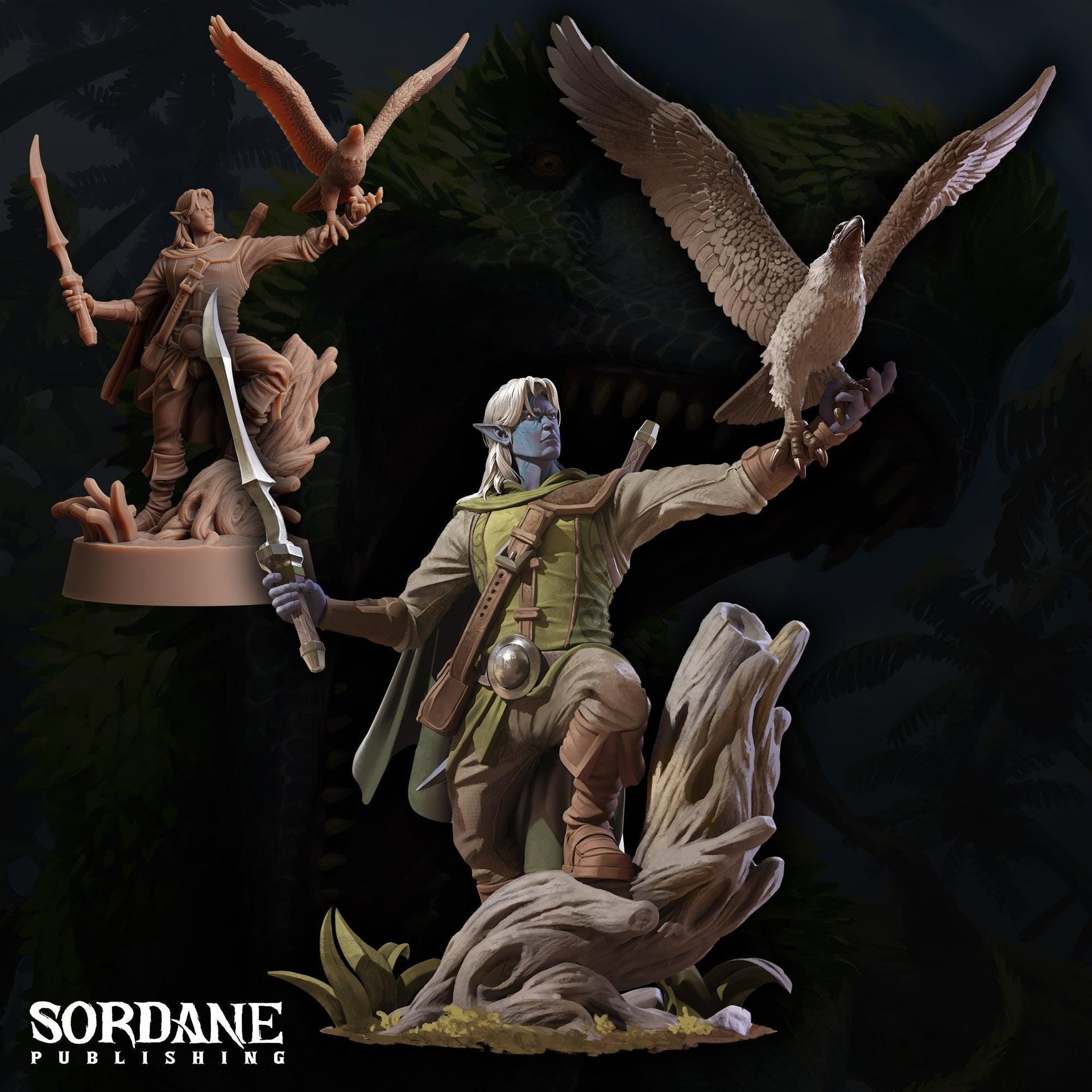 Umbriel Elf Ranger, Dark Elf Scout - Sordane Publishing | 28mm and 32mm | Wargaming | DnD | Tabletop Roleplaying