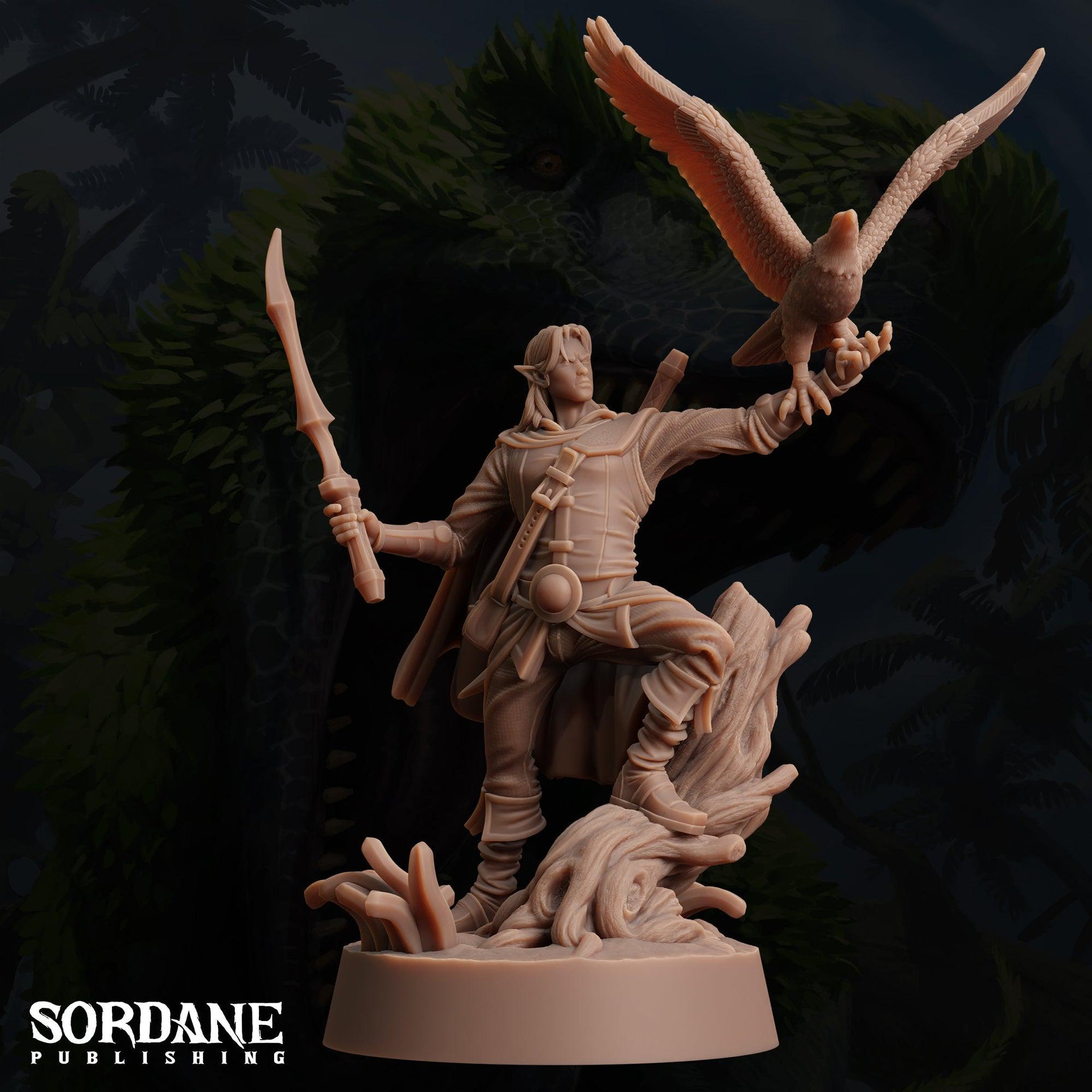 Umbriel Elf Ranger, Dark Elf Scout - Sordane Publishing | 28mm and 32mm | Wargaming | DnD | Tabletop Roleplaying