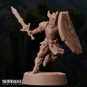 Umbriel Elf Paladin, Dark Elf Knight- Sordane Publishing | 28mm and 32mm | Wargaming | DnD | Tabletop Roleplaying
