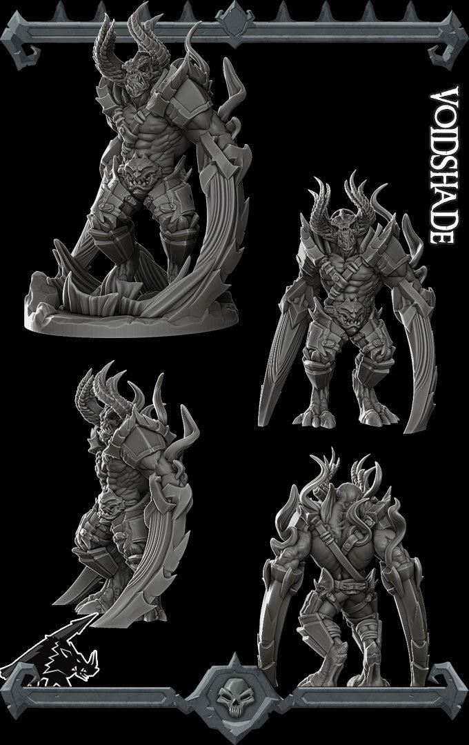 Void Shade. Demon Warrior - Rocket Pig Games | 28mm and 32mm | Wargaming | DnD | Tabletop Roleplaying
