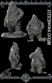 Stitchwork Golem - Rocket Pig Games | 28mm and 32mm | Wargaming | DnD | Tabletop Roleplaying