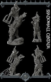 Shadowfall Centaur. Demon Centaur Warrior - Rocket Pig Games | 28mm and 32mm | Wargaming | DnD | Tabletop Roleplaying