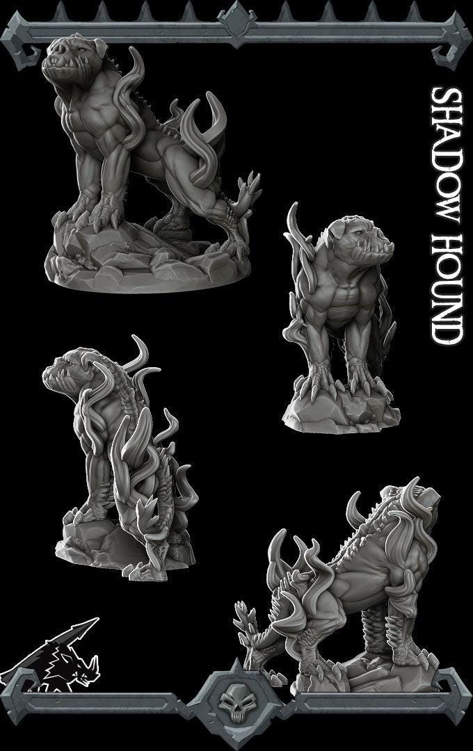 Shadow Hound. Spirit Dog - Rocket Pig Games | 28mm and 32mm | Wargaming | DnD | Tabletop Roleplaying