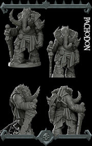 Pachodon. Elephant Folk Warrior - Rocket Pig Games | 28mm and 32mm | Wargaming | DnD | Tabletop Roleplaying