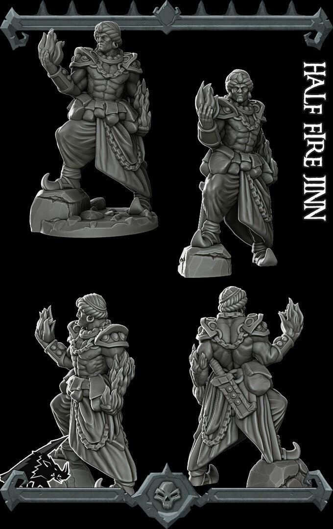 Half Fire Jinn - Rocket Pig Games | 28mm and 32mm | Wargaming | DnD | Tabletop Roleplaying