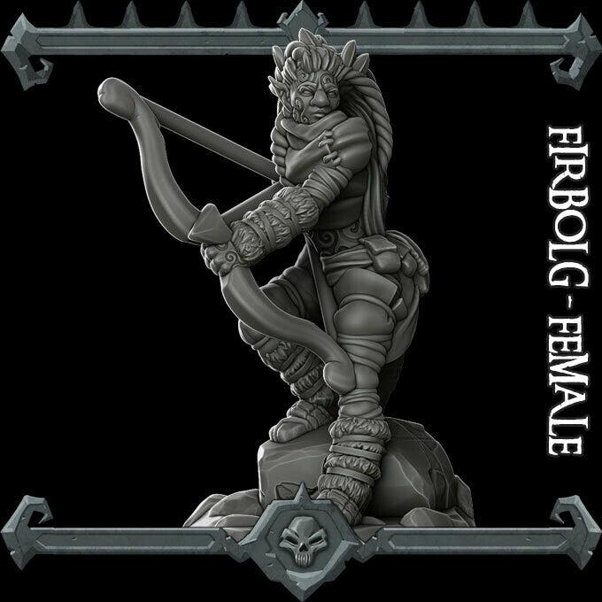 Firbolg Female - Rocket Pig Games | 28mm and 32mm | Wargaming | DnD | Tabletop Roleplaying