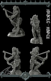 Firbolg Female - Rocket Pig Games | 28mm and 32mm | Wargaming | DnD | Tabletop Roleplaying