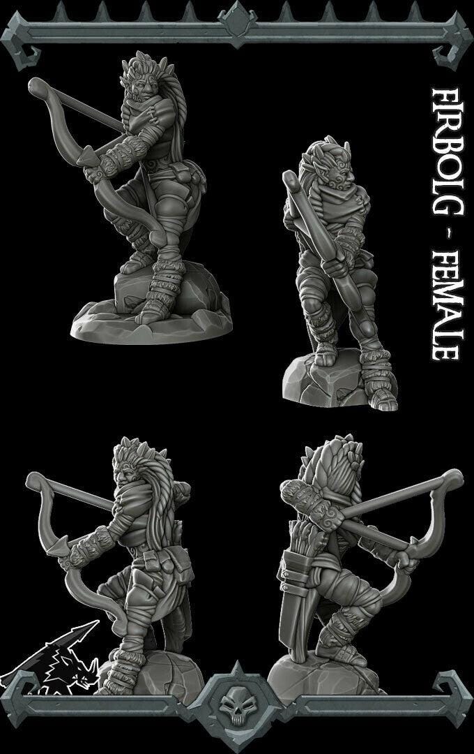 Firbolg Female - Rocket Pig Games | 28mm and 32mm | Wargaming | DnD | Tabletop Roleplaying