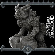Clockwork Owlbeast. Owlbear Mech - Rocket Pig Games | 28mm and 32mm | Wargaming | DnD | Tabletop Roleplaying