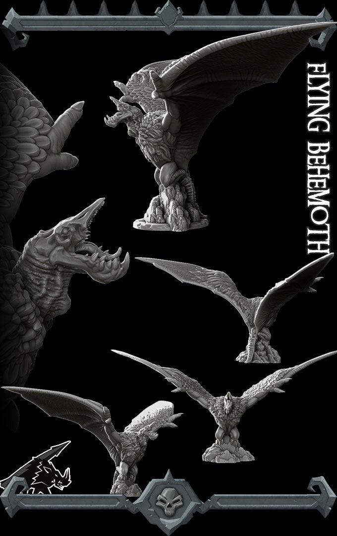 Flying Behemoth. Giant Flying Demon- Rocket Pig Games | 28mm and 32mm | Wargaming | DnD | Tabletop Roleplaying