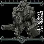 Dwarven War Construct. Dwarf Mech - Rocket Pig Games | 28mm and 32mm | Wargaming | DnD | Tabletop Roleplaying
