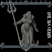 Evil Sea Queen, Massive Atlantean! - Rocket Pig Games | 28mm and 32mm | Wargaming | DnD | Tabletop Roleplaying
