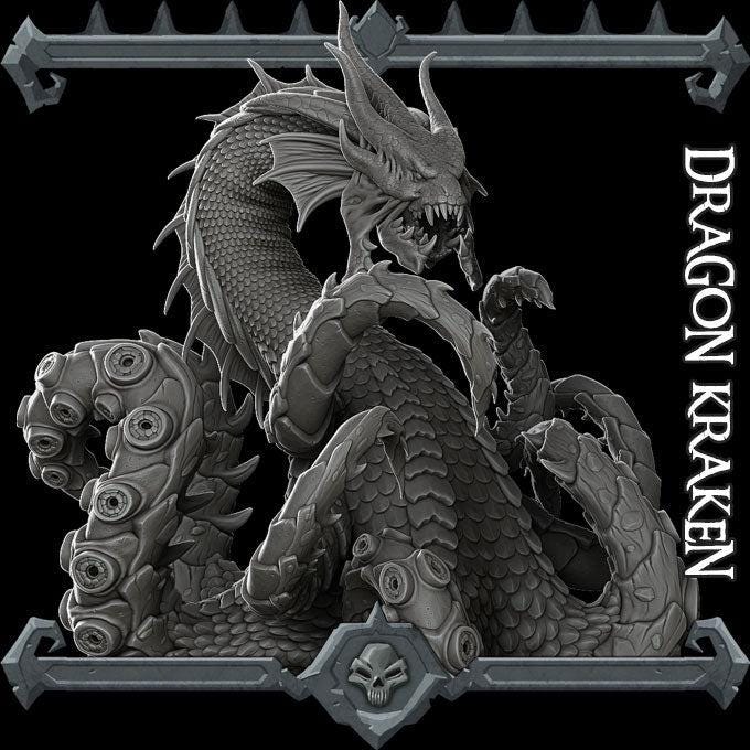 Dragon Kraken, Massive Sea Monster! - Rocket Pig Games | 28mm and 32mm | Wargaming | DnD | Tabletop Roleplaying