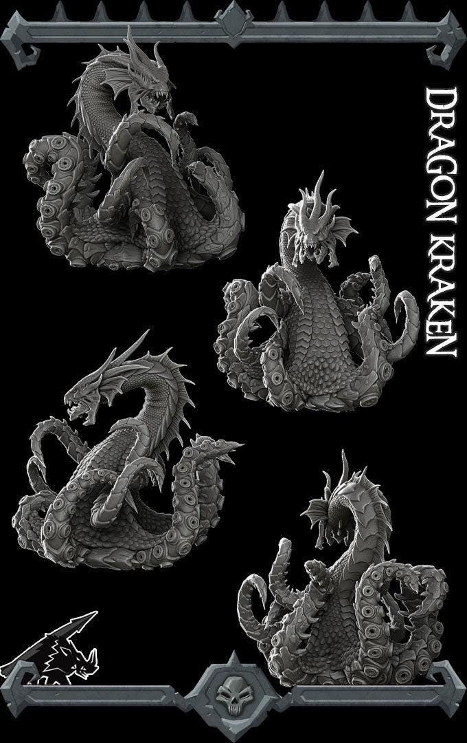 Dragon Kraken, Massive Sea Monster! - Rocket Pig Games | 28mm and 32mm | Wargaming | DnD | Tabletop Roleplaying