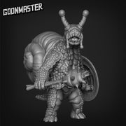 Snailfolk Mace and Shield Warrior - Goonmaster | 28mm and 32mm | Wargaming | DnD | Tabletop Roleplaying