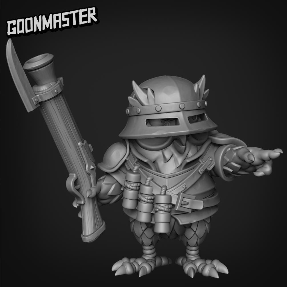 Owl Rifle Knight - Goonmaster | 28mm and 32mm | Wargaming | DnD | Tabletop Roleplaying
