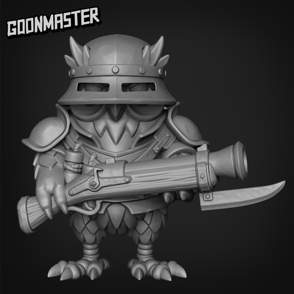 Owl Rifle Knight - Goonmaster | 28mm and 32mm | Wargaming | DnD | Tabletop Roleplaying