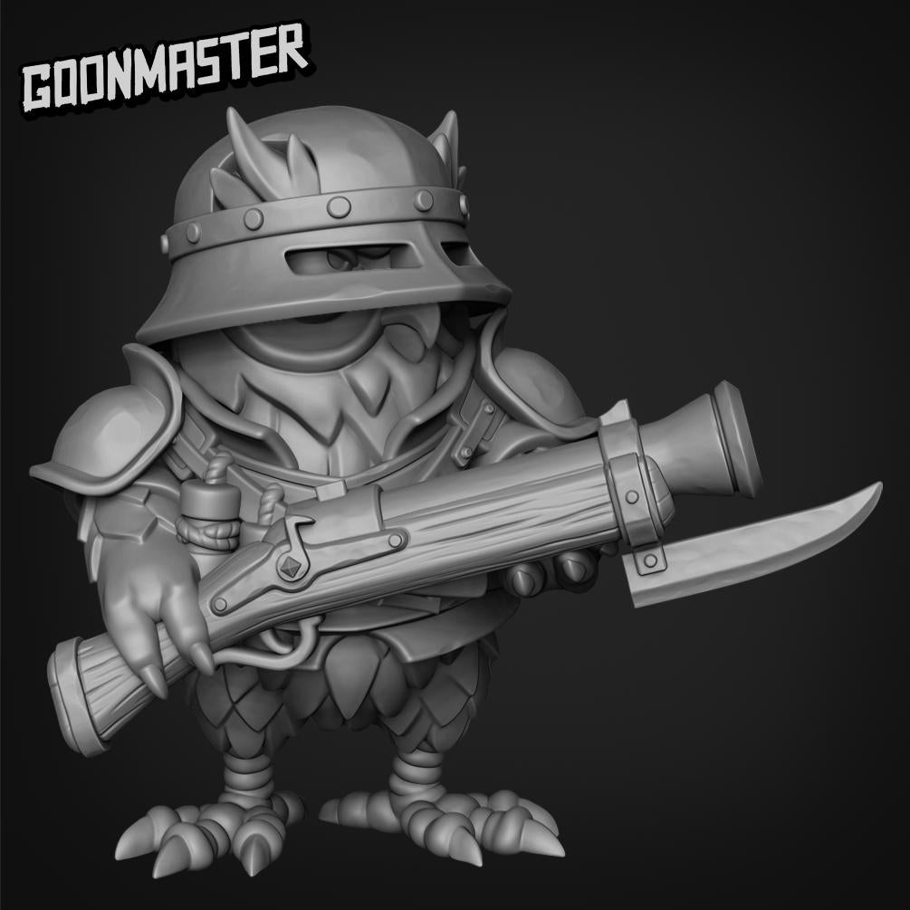 Owl Rifle Knight - Goonmaster | 28mm and 32mm | Wargaming | DnD | Tabletop Roleplaying
