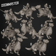 Ferret and Frog Cavalry. Mounted Frog Knight - Goonmaster | 28mm and 32mm | Wargaming | DnD | Tabletop Roleplaying