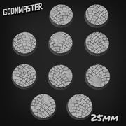 Curved Brick Bases - Goonmaster | 28mm and 32mm | Wargaming | DnD | Tabletop Roleplaying