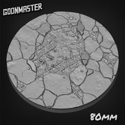 Damaged Reinforced Concrete Bases - Goonmaster | 28mm and 32mm | Wargaming | DnD | Tabletop Roleplaying