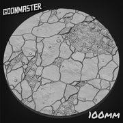 Damaged Reinforced Concrete Bases - Goonmaster | 28mm and 32mm | Wargaming | DnD | Tabletop Roleplaying