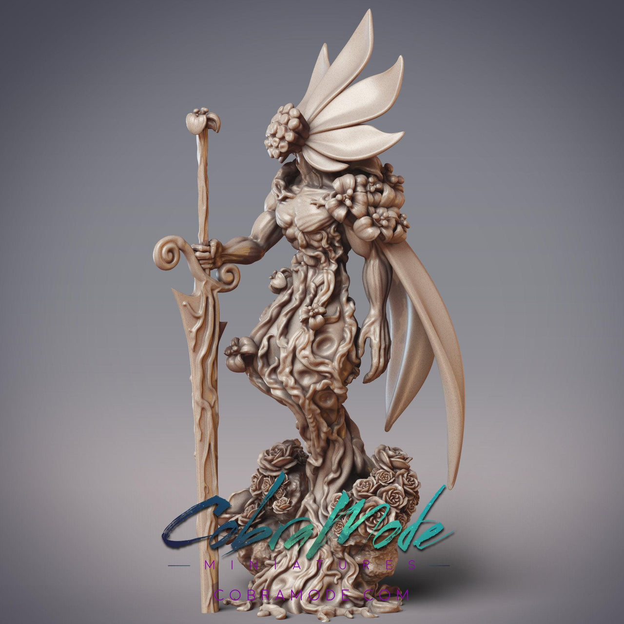 Uaindel Transformed Knight, Fungus Infected Champion - CobraMode | 28mm and 32mm | Wargaming | DnD | Tabletop Roleplaying