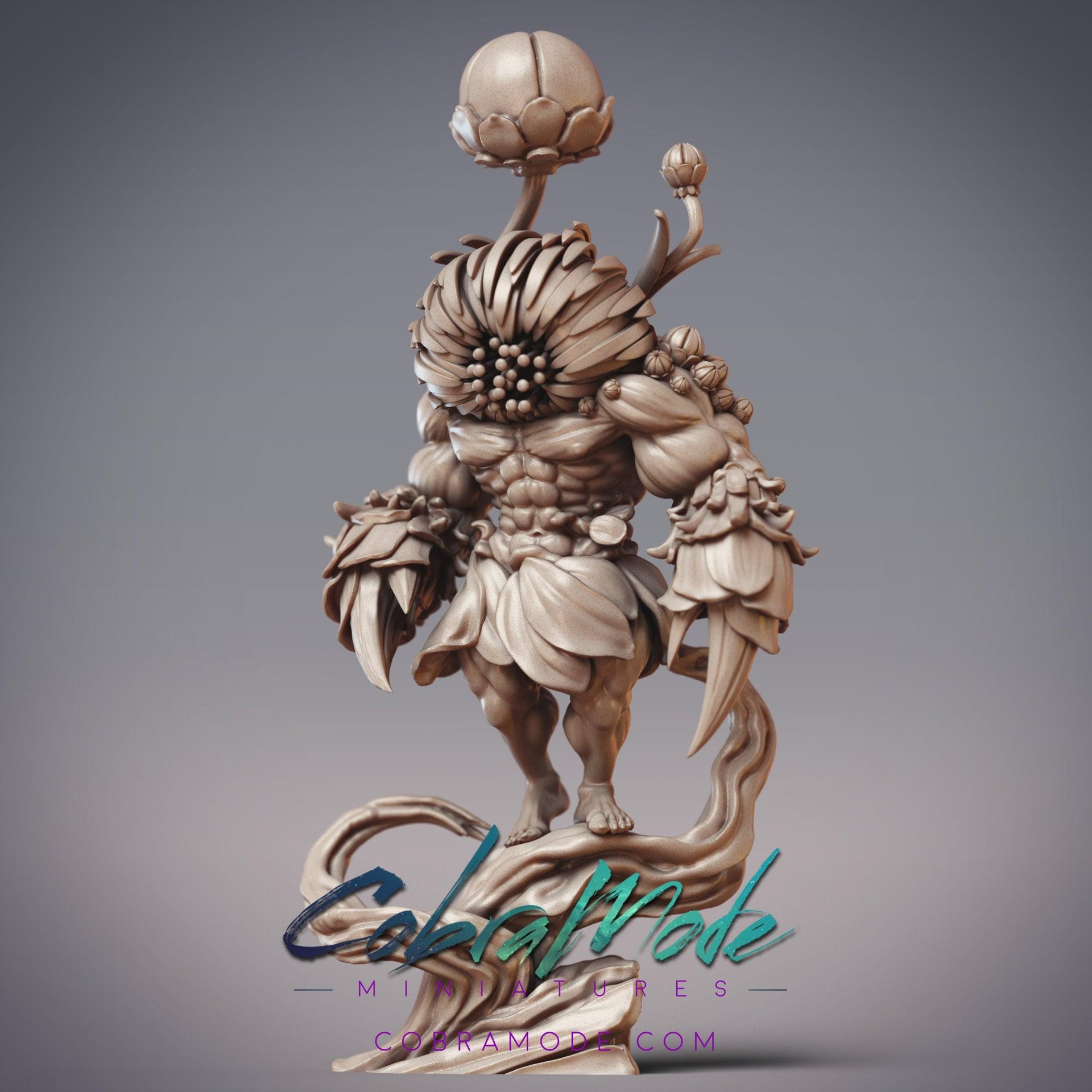 Blathrion Transformed Brute, Fungus Infected Warrior - CobraMode | 28mm and 32mm | Wargaming | DnD | Tabletop Roleplaying