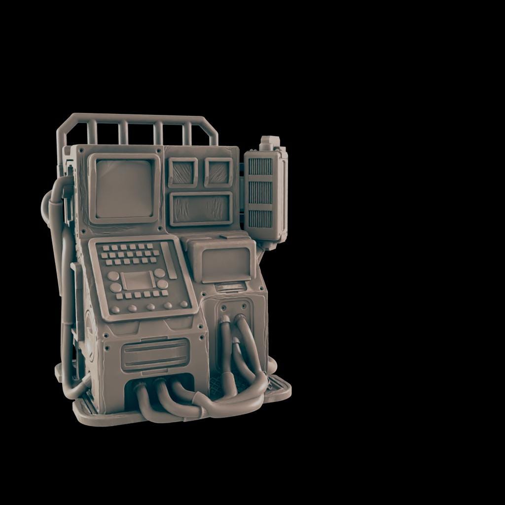 Cyberpunk Terminals - Ec3d | 28mm and 32mm | Wargaming | DnD | Tabletop Roleplaying