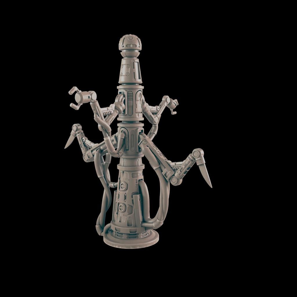Medi-Bot. Surgical Robot - Ec3d | 28mm and 32mm | Wargaming | DnD | Tabletop Roleplaying