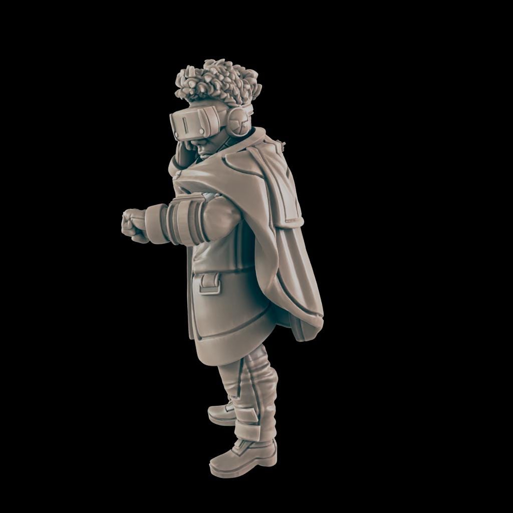Net Jammer. VR Hacker - Ec3d | 28mm and 32mm | Wargaming | DnD | Tabletop Roleplaying