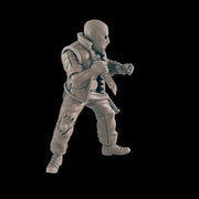 Masked Criminal. Cyberpunk Thief - Ec3d | 28mm and 32mm | Wargaming | DnD | Tabletop Roleplaying