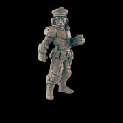 Coffee Cop. Cyberpunk Police- Ec3d | 28mm and 32mm | Wargaming | DnD | Tabletop Roleplaying