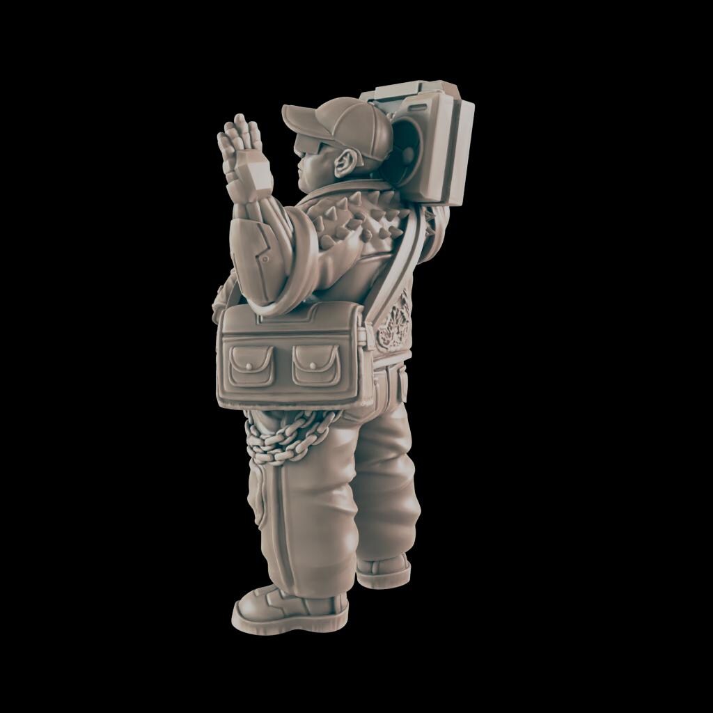 Boombox Rocker - Ec3d | 28mm and 32mm | Wargaming | DnD | Tabletop Roleplaying