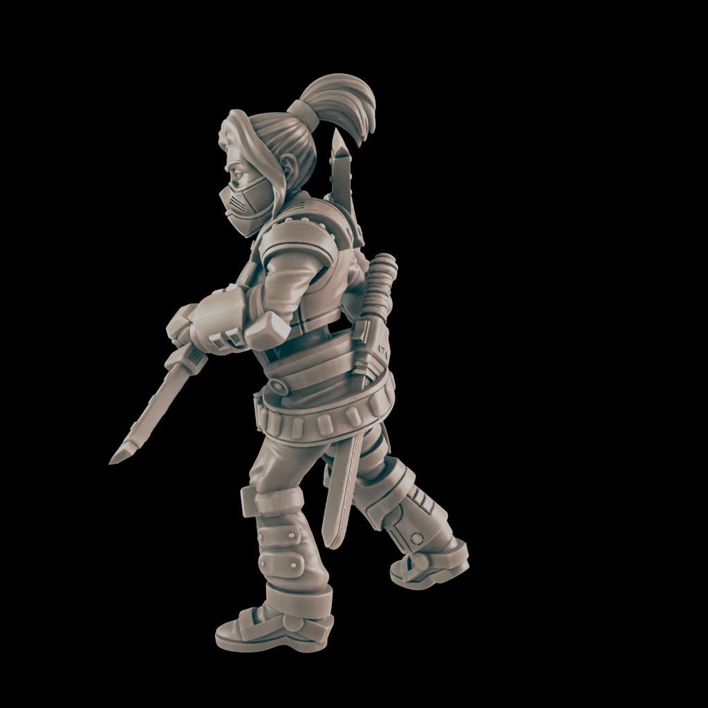 Blade Singer - Ec3d | 28mm and 32mm | Wargaming | DnD | Tabletop Roleplaying