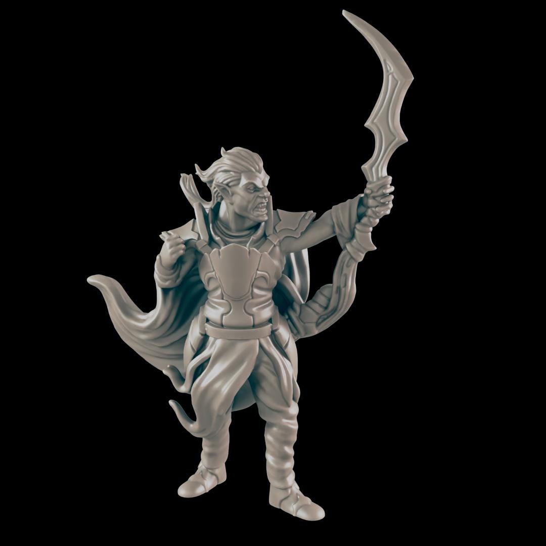 Dark Elf - Ec3d | 28mm and 32mm | Wargaming | DnD | Tabletop Roleplaying
